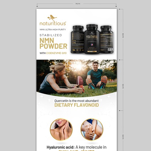 Guaranteed ! Anti-aging Supplement flyer or Leaflet Design by 123Graphics