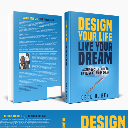 Design a book cover that will turn doubters into dream chasers. Design by Hisna