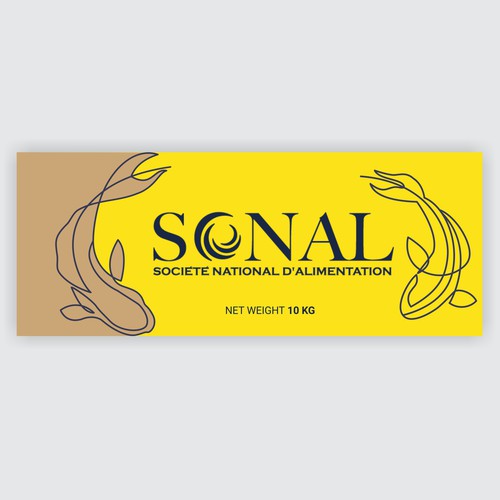 TILAPIA MASTER CARTON WITH YELLOW BACKGROUND Design by Moi_Designers