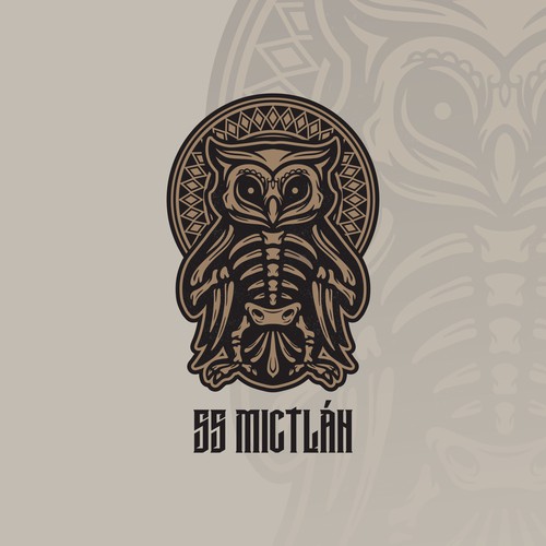 Mexican land of the dead inspired logo for rock recording studio Design by Orn DESIGN