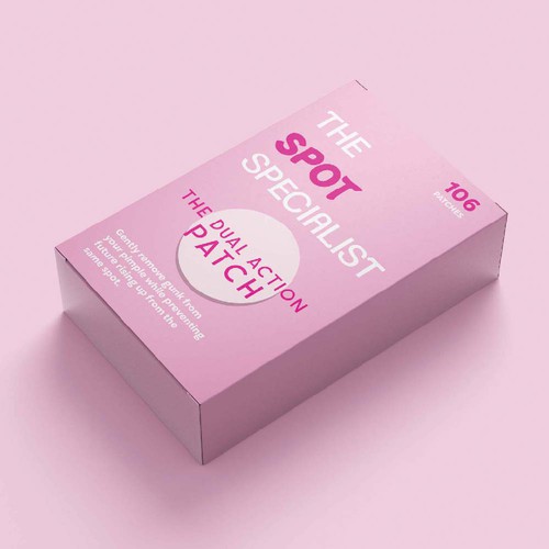 Pimple Patch PACKAGING to appeal to FEMALE BEAUTY user Design by 04kk graphics