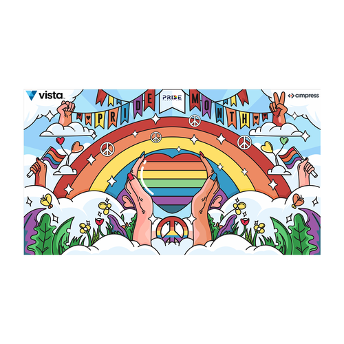 Virtual backgrounds for PRIDE month (multiple winners) Diseño de Wisnu pradhana