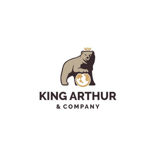 Need an iconic bear logo for King Arthur & Company. Design by Francesc Alex