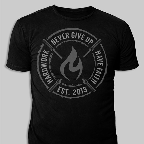 Create Edgy T-shirt Designs for Never Give Up! | Clothing or apparel ...