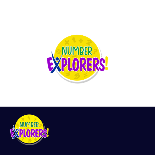 Number Explorers! Logo - Kids Educational Math Show Design by Simple Mind