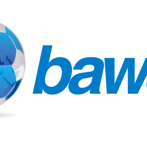 Global football (soccer) logo - baws.eu Design by LogoB