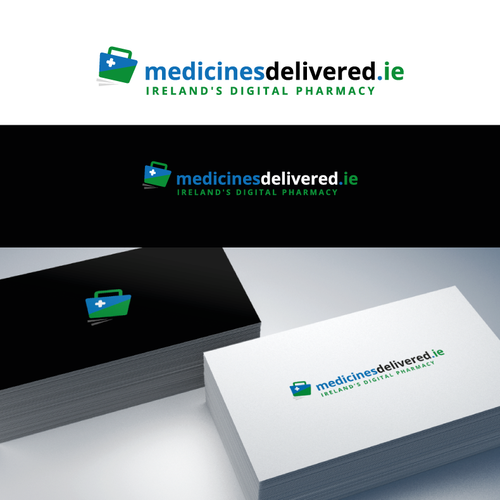 logo for online pharmacy medicinesdelivered.ie Design by design by NIKA