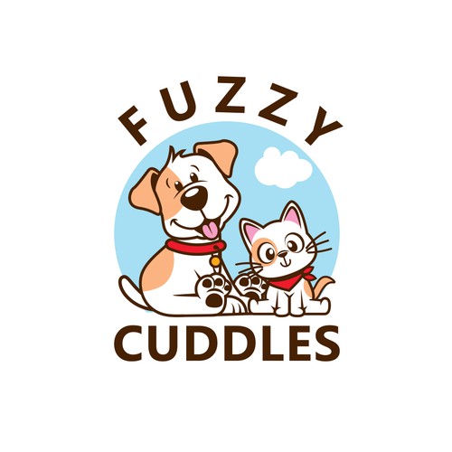 Fuzzy Cuddles Pets Logo Design by Ñañel