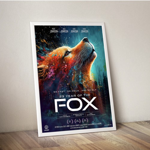 Life360 2023 Year of the Fox Poster Design by sougatacreative