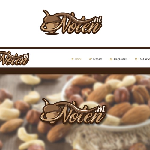 Design a catchy logo for Nuts Réalisé par DesignatroN
