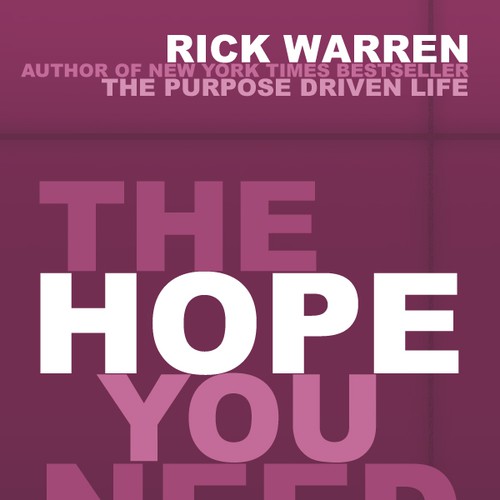 Design Rick Warren's New Book Cover Diseño de NXNdesignz