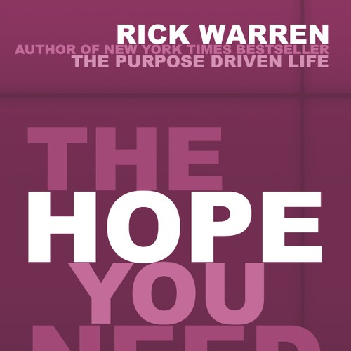 Design Rick Warren's New Book Cover Design by NXNdesignz