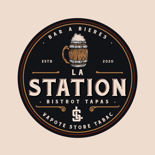 "La Station cherche un logo Accrocheur!!!" winning Logo design