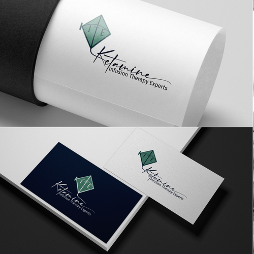 "Simple abstract professional kite with the back of the K out of the kite" winning Logo design
