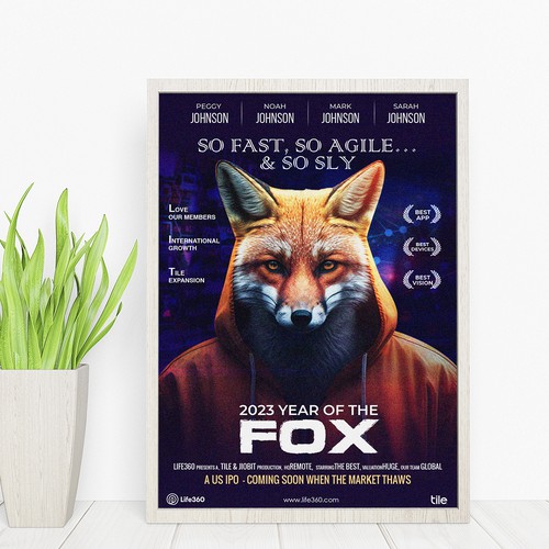 Life360 2023 Year of the Fox Poster Design by Sketch Media™