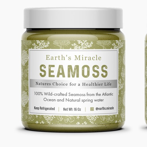 Design a Label for our Sea Moss Gel Product Design by Artist@Joy