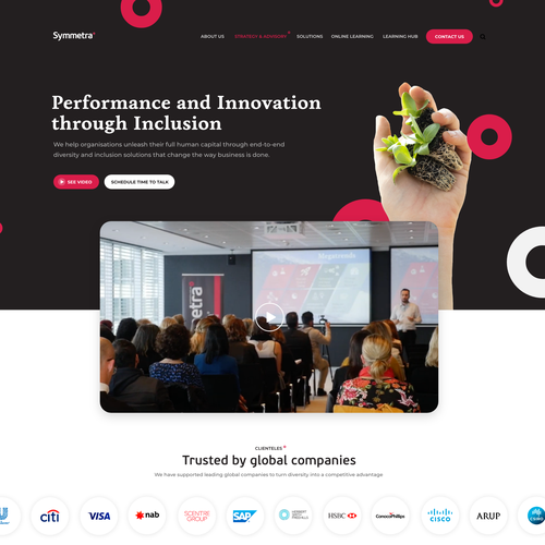 Website design for a global diversity and inclusion company Design by Lailad