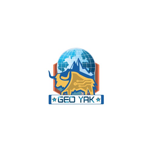 Yak-based logo for tech startup providing geospatial products and services Ontwerp door multigraphicz™