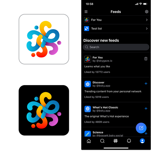 For You social media algorithm icon (app icon) Design von coi