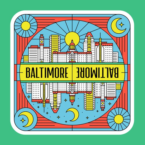 Baltimore Stickers! Design by Prasetyadavid