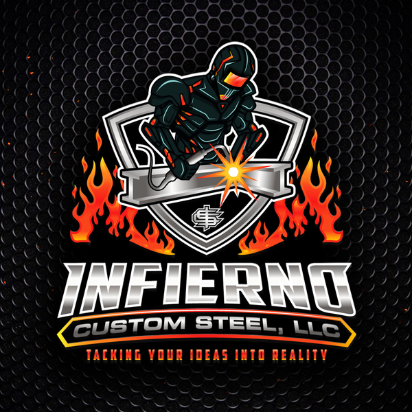 Design by ryART titled "Infierno Custom Steel, LLC"