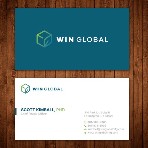 WIN Global Business Card Design Diseño de ™SF_Design™