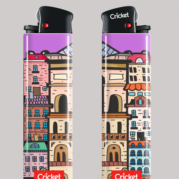 illustration for a lighter company