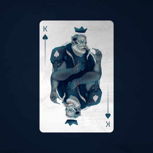 We want your artistic take on the King of Hearts playing card Design by bayuprakoso