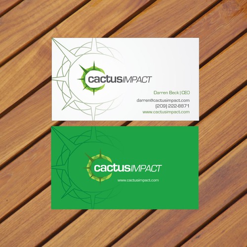 Business Card for Cactus Impact Design por Concept Factory