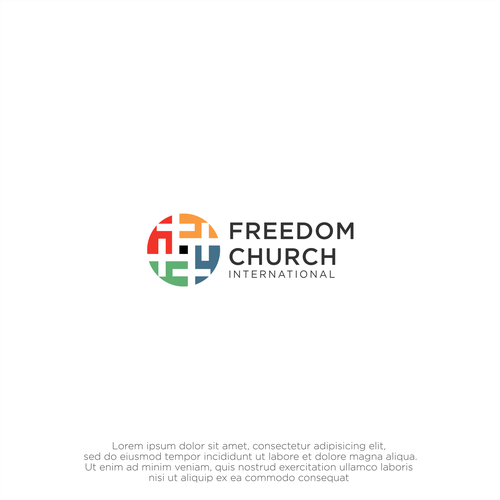 Freedom Church Logo Design Design by F4 491 LE