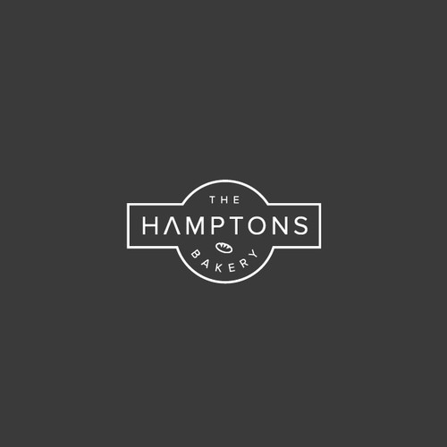 The Hamptons Bakery Logo Design by Lucky.Design