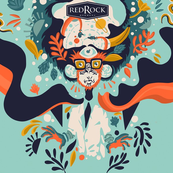 Funky Monkey Mind Beer Can packagind design