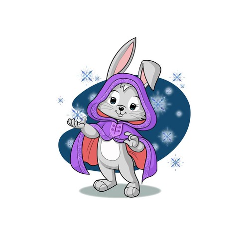 Cloak-Wearing Bunny Character (Vector) for Children's Book! Design von CoolCreator