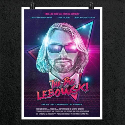 Create your own ‘80s-inspired movie poster! Design by bntek