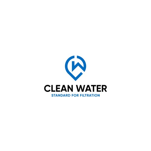 Simple Clean Logo for Water Filtration Company Design by _barna