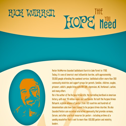 Design Rick Warren's New Book Cover Design réalisé par jcmontero