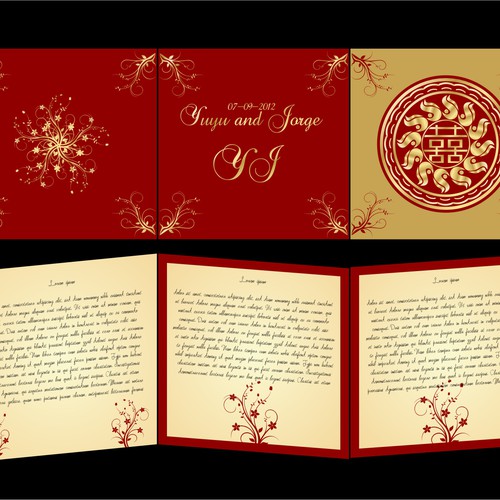 Wedding invitation card design needed for Yuyu & Jorge Diseño de doarnora