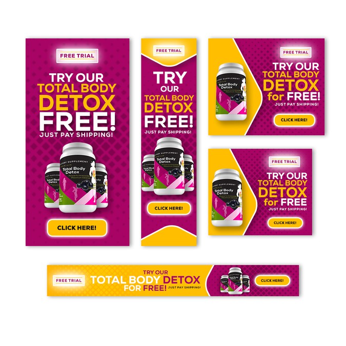 Static Banner for Detox Giveaway Banner ad contest