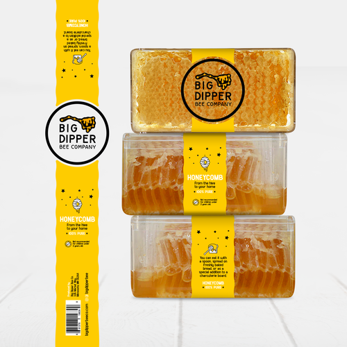 Design a label for my home grown Honey Comb Design by Nat*Design