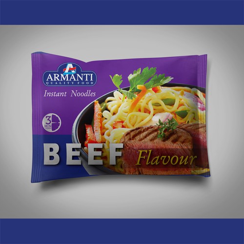 New Armanti Instant Noodles Design réalisé par syakuro