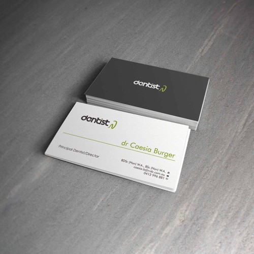 create professional cards for our dental business Design by grintdeveraux