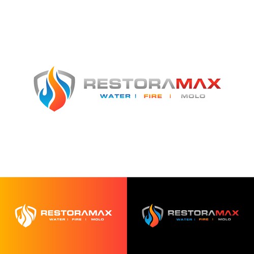 Restoration Company Branding. Design by Hajara Begum