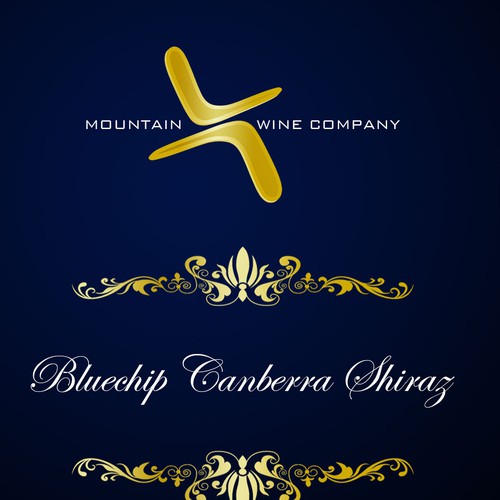 Mountain X Wine Label Design by nanx
