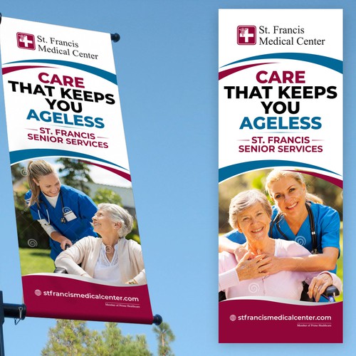 Design a banner that attracts older adults & families to use our specialized senior care & services Design by icon89GraPhicDeSign