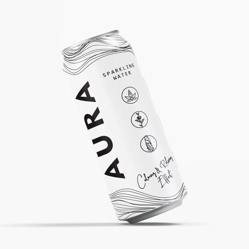 Modern Label Design for flavored water company targeting 18-40 yr olds Réalisé par JuliannaL