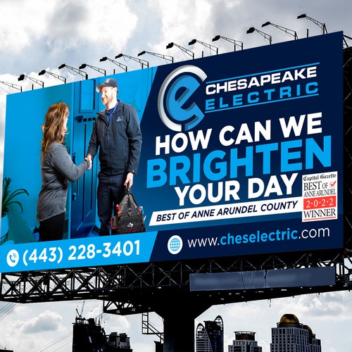 Chesapeake Electric Billboard Design by icon89GraPhicDeSign