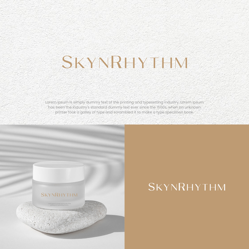 Design a minimal,calming,gentle logo for skin care. Design by m.odin