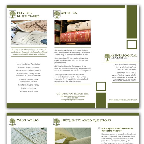 Professional & Sophisticated Brochure for Real Estate Development Firm! Design by AndrewDigger