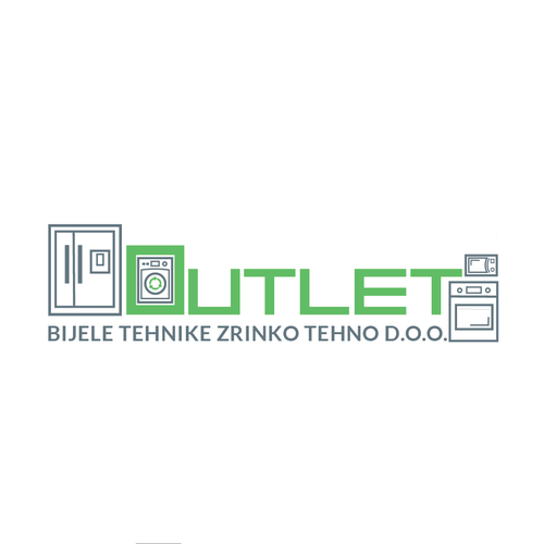 New logo for home appliances OUTLET store Réalisé par TheNiceDude