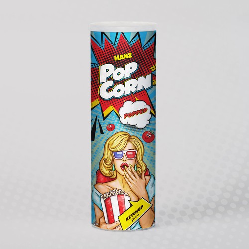 Premium Quality Popped Pop Corn Packaging Design réalisé par Dimario Moretti